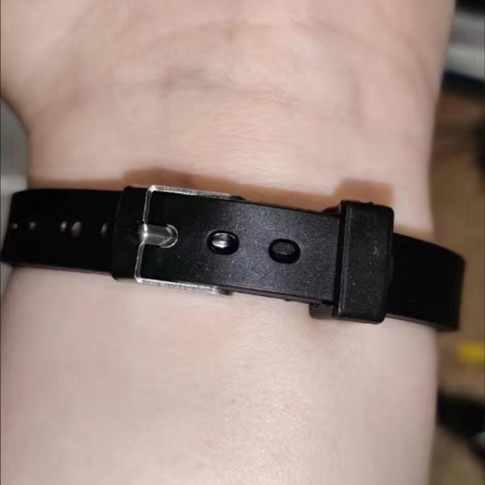 🔴 CLEARANCE🔖 NWT 🏥 BLACK/STAINLESS STEEL EMERGENCY “ALLERGY” MEDICAL BRACELET - Picture 6 of 6